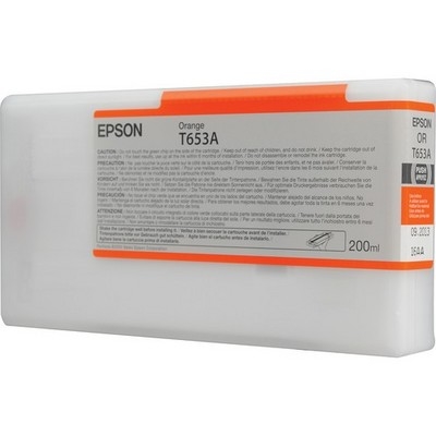 photo EPSON Cart. d'encre orange T653A00 Stylus Pro 4900 200ml