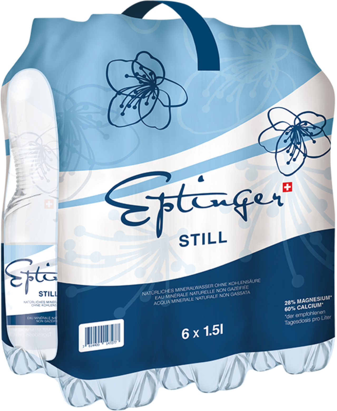 photo EPTINGER bleu, non gazéifié, Pet 1026 150 cl, 6 pcs.
