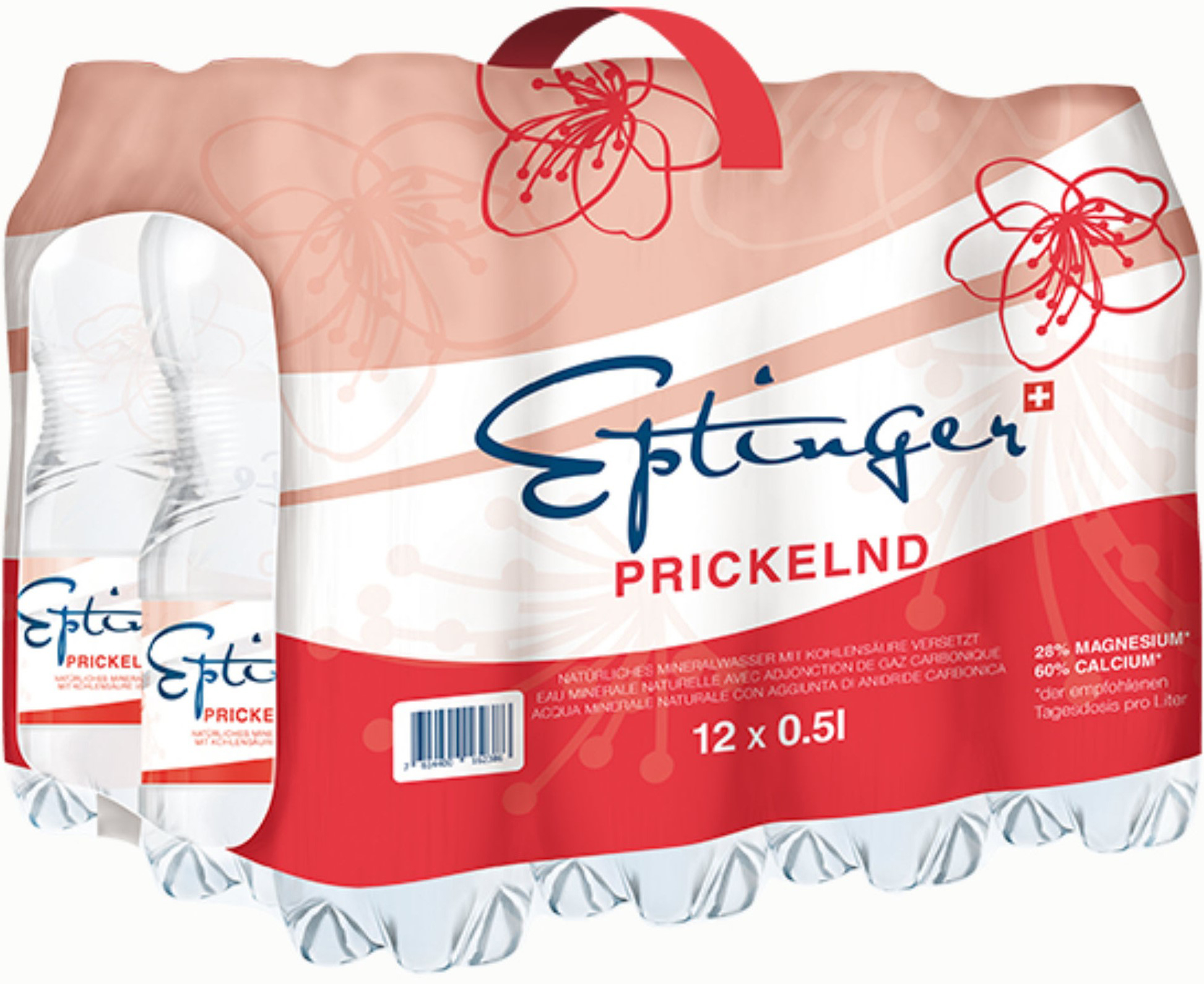 photo EPTINGER rouge, gazéifié, Pet 1075 50 cl, 12 pcs.