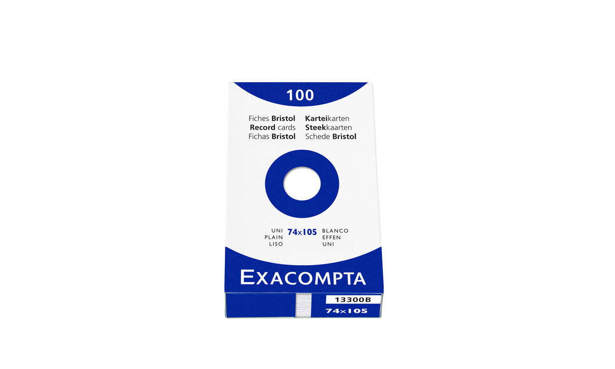 EXACOMPTA Cartes-fiches blanco A7 13300B blanc 100 pcs.