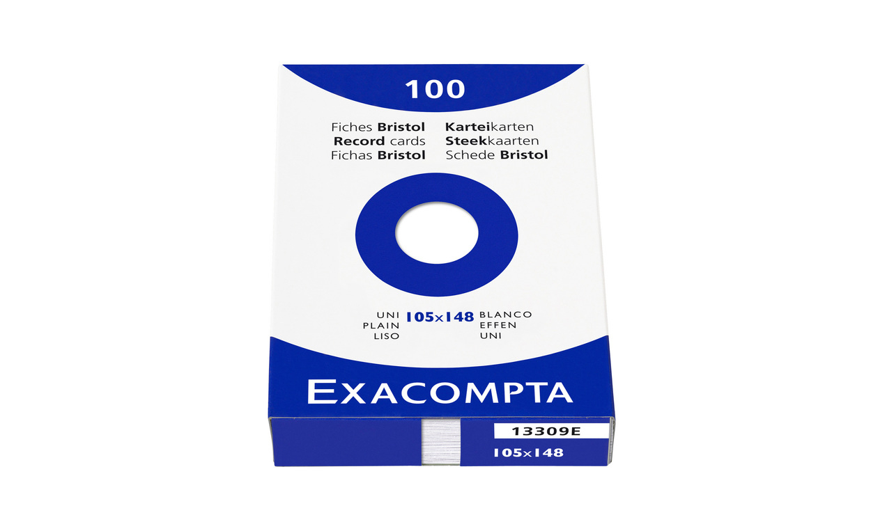 EXACOMPTA Cartes-fiches blanco A6 13309E blanc 100 pcs.