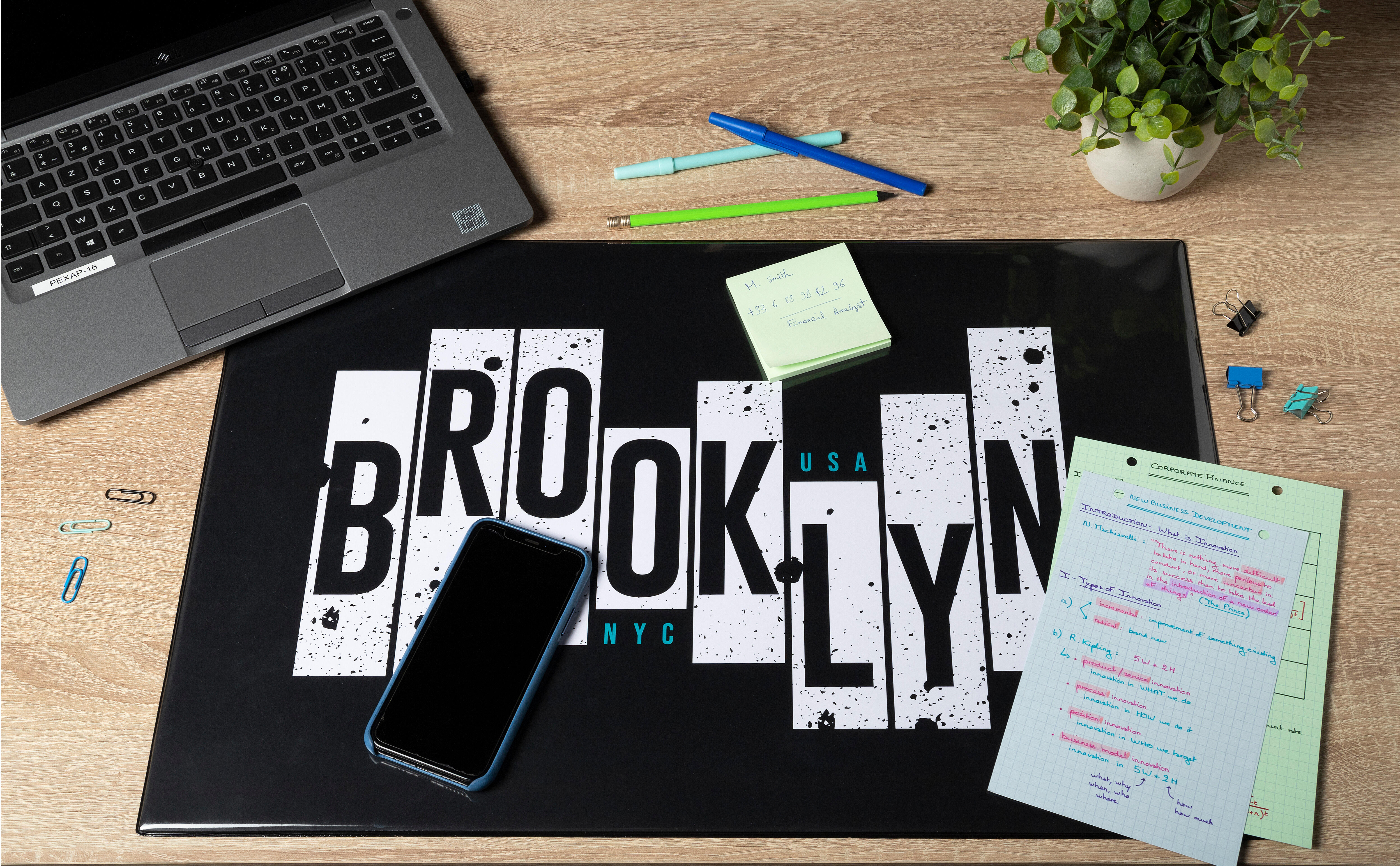 photo EXACOMPTA Sous-main 37.5x57.5cm 29793E Brooklyn