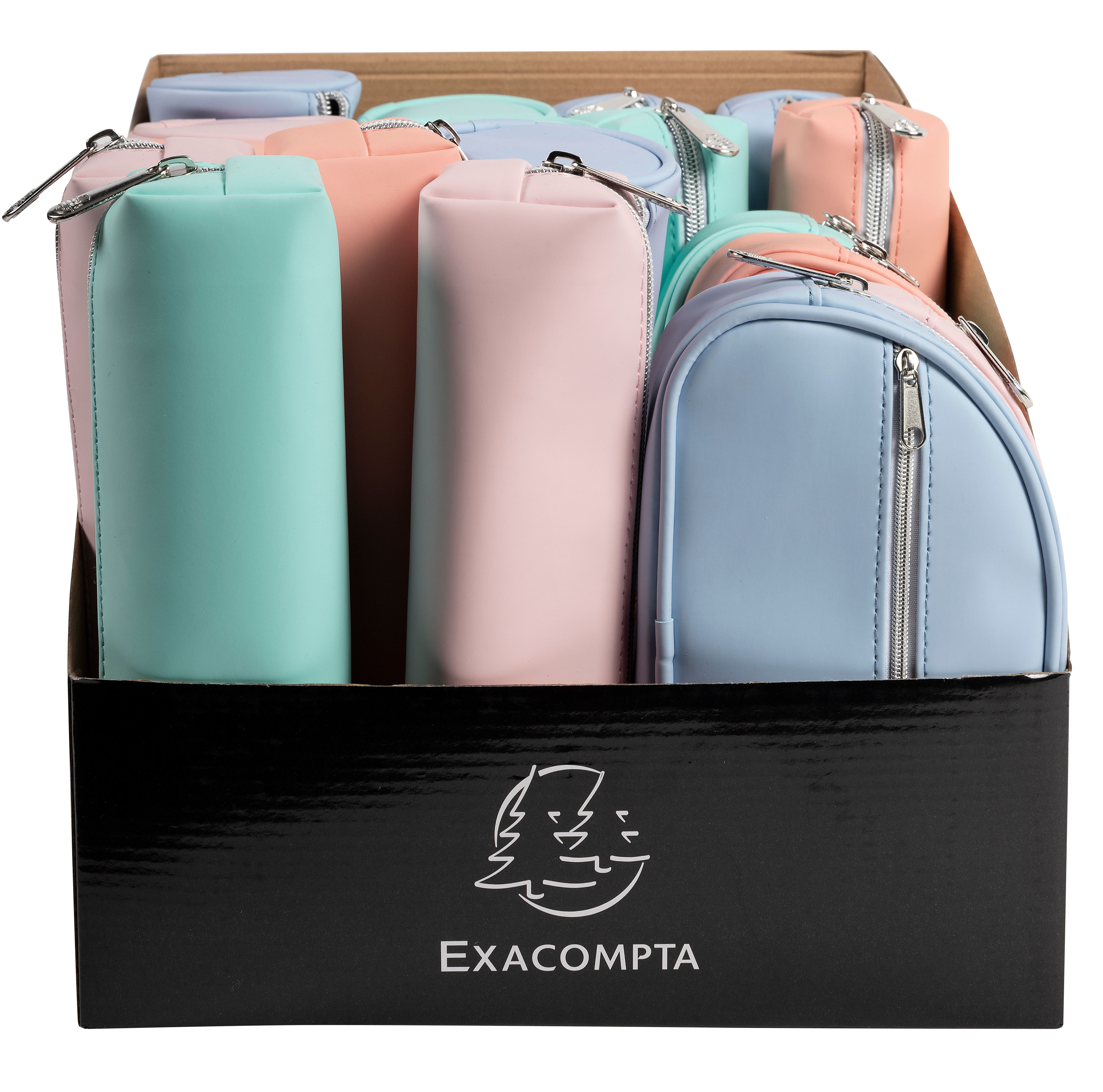 EXACOMPTA Trousse Aquarel ass. 52560E Polyurethane (PU) 22x8x8cm