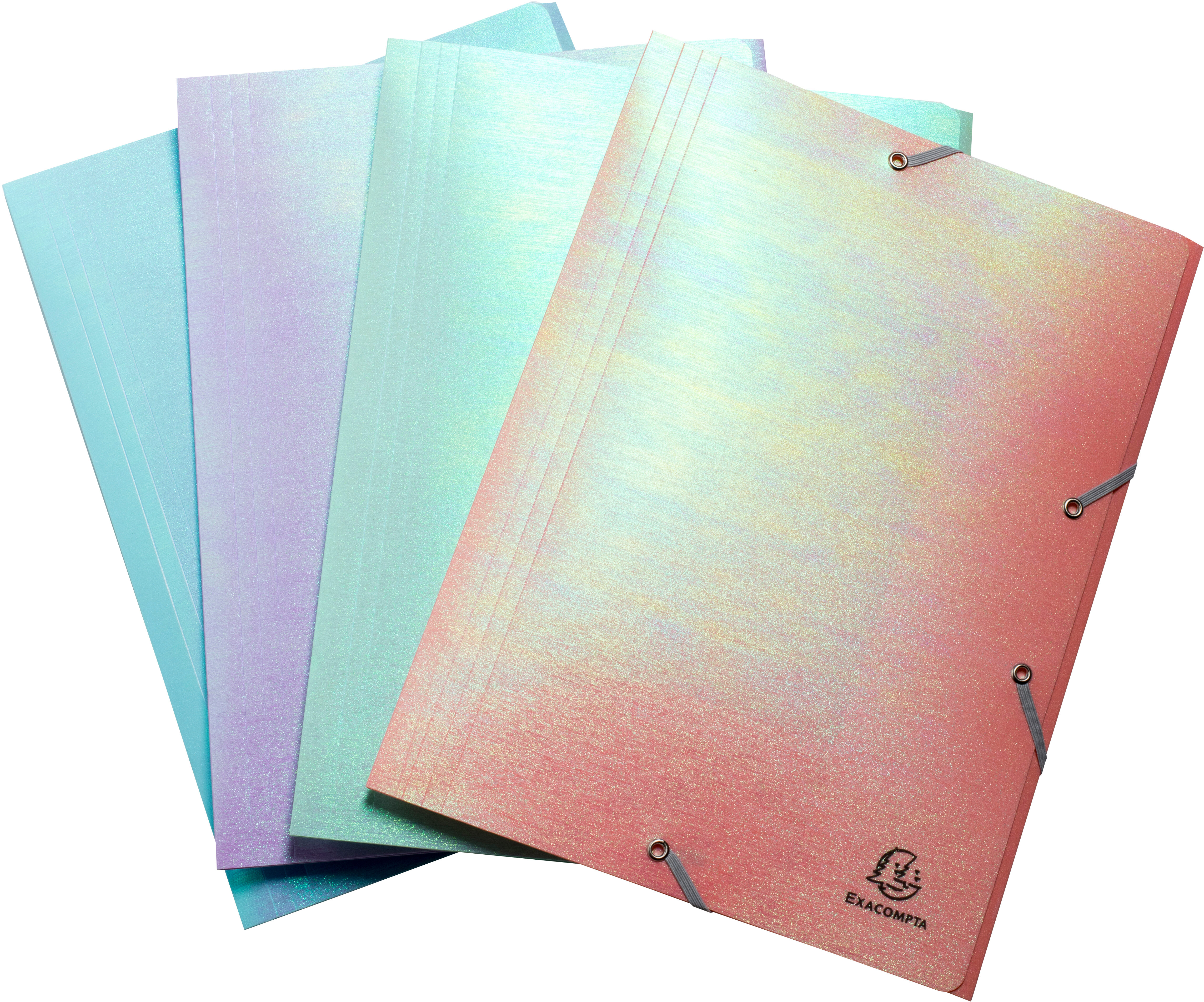photo EXACOMPTA Classeur à élastique A4 55130E Candy Tidy, assortiment