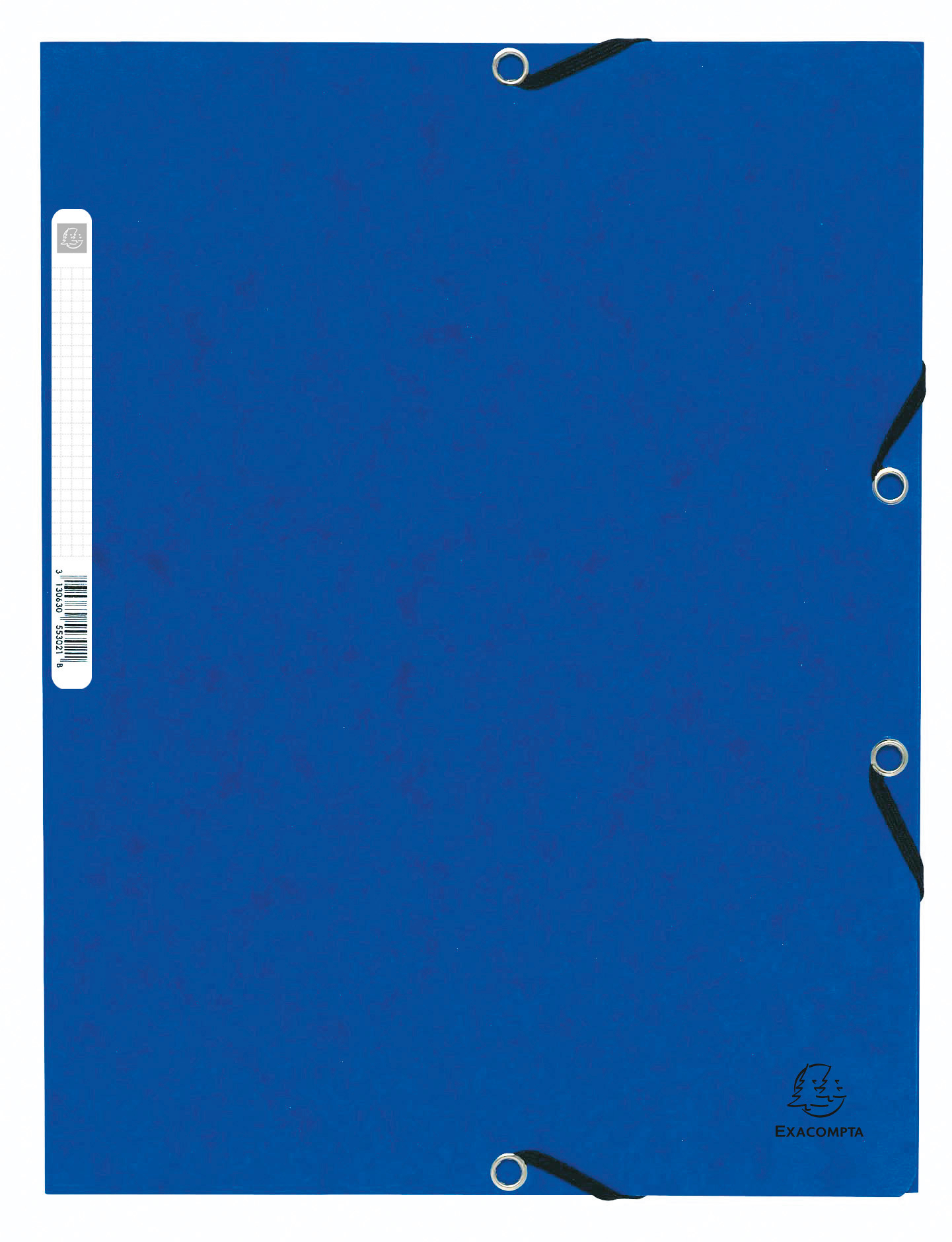 EXACOMPTA Dossier à élastiques A4+ 55302E bleu manila bleu manila