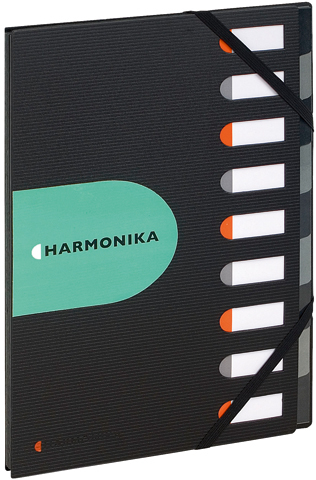 EXACOMPTA EXACTIVE Harmonika A4 55334E schwarz