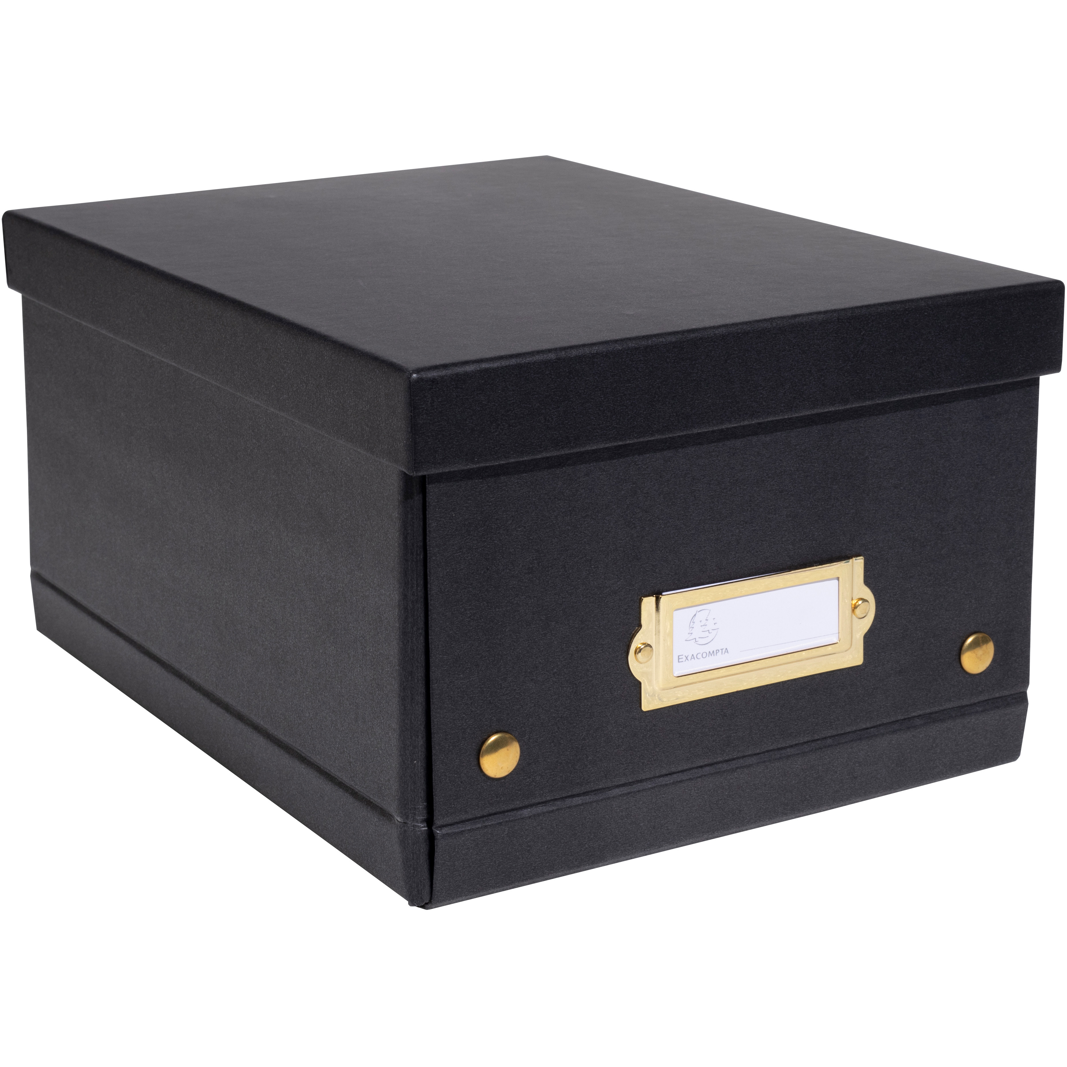 photo EXACOMPTA Boîte de rangement Neo Deco 62251E noir, A5+ 20x26x15cm