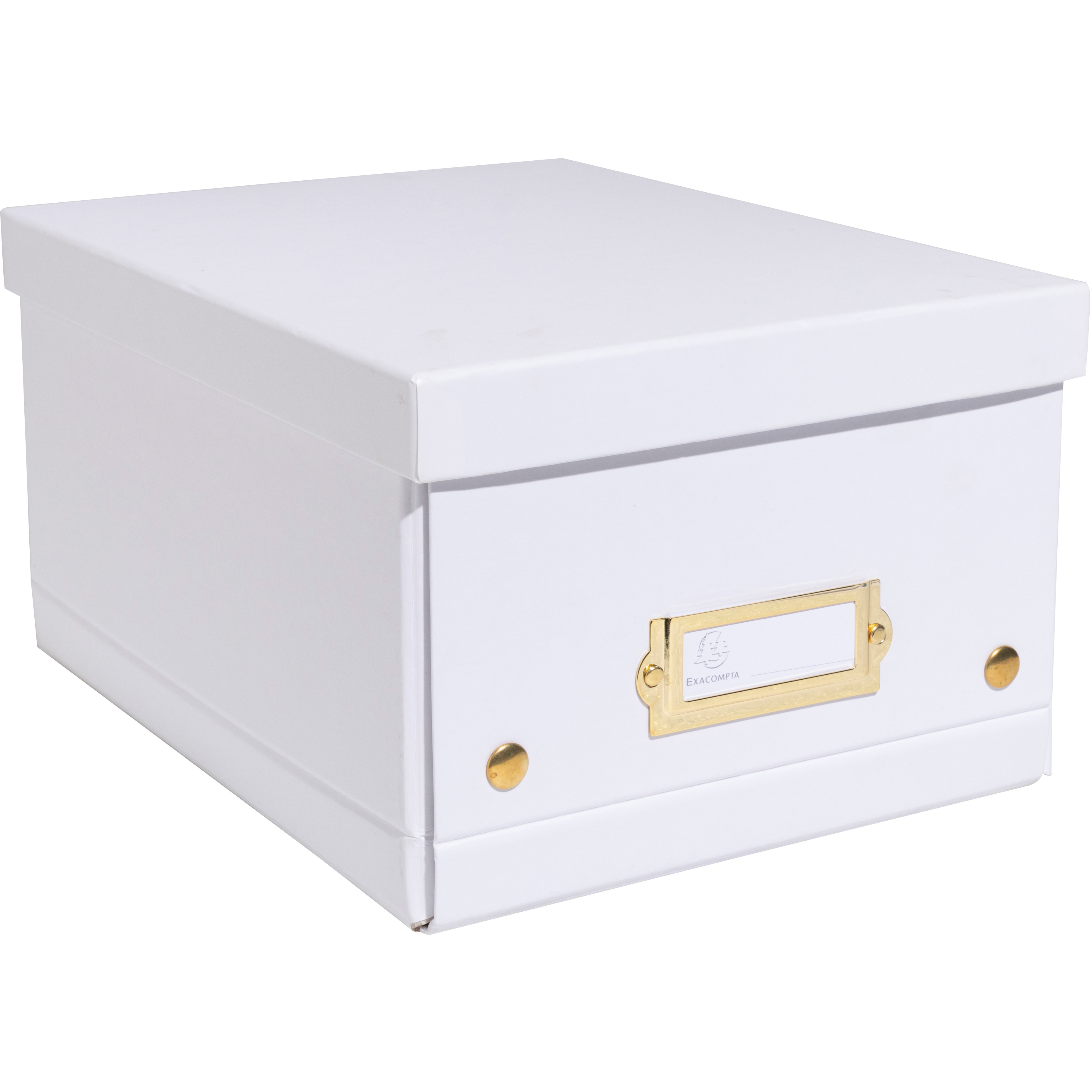 photo EXACOMPTA Boîte de rangement Neo Deco 62258E blanc, A5+ 20x26x15cm