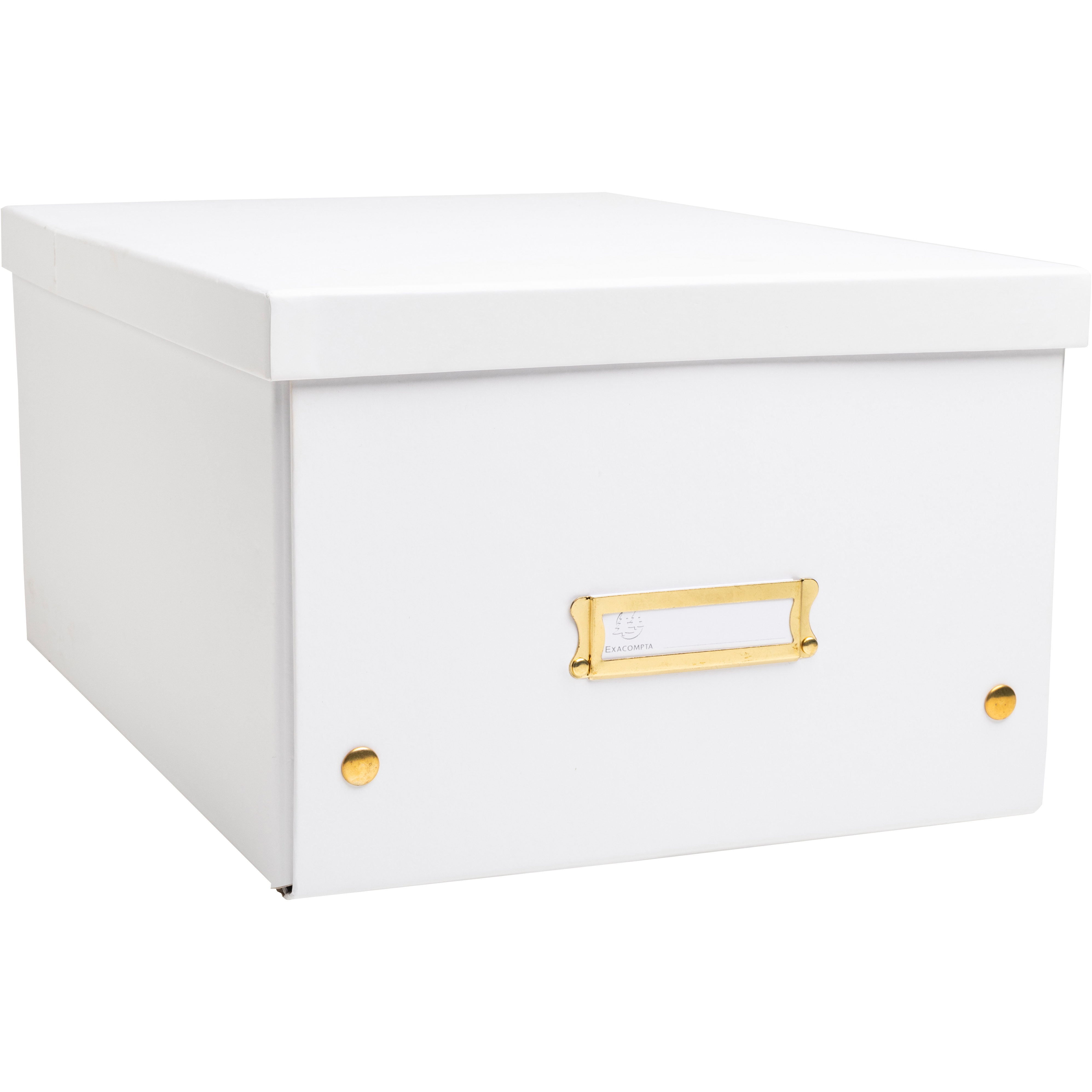 photo EXACOMPTA Boîte de rangement Neo Deco 62358E blanc, A4+ 27x36x19cm