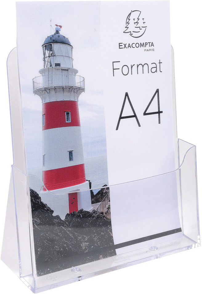 EXACOMPTA Porte brochure A4 74058D transparent 85x235x247mm transparent 85x235x247mm