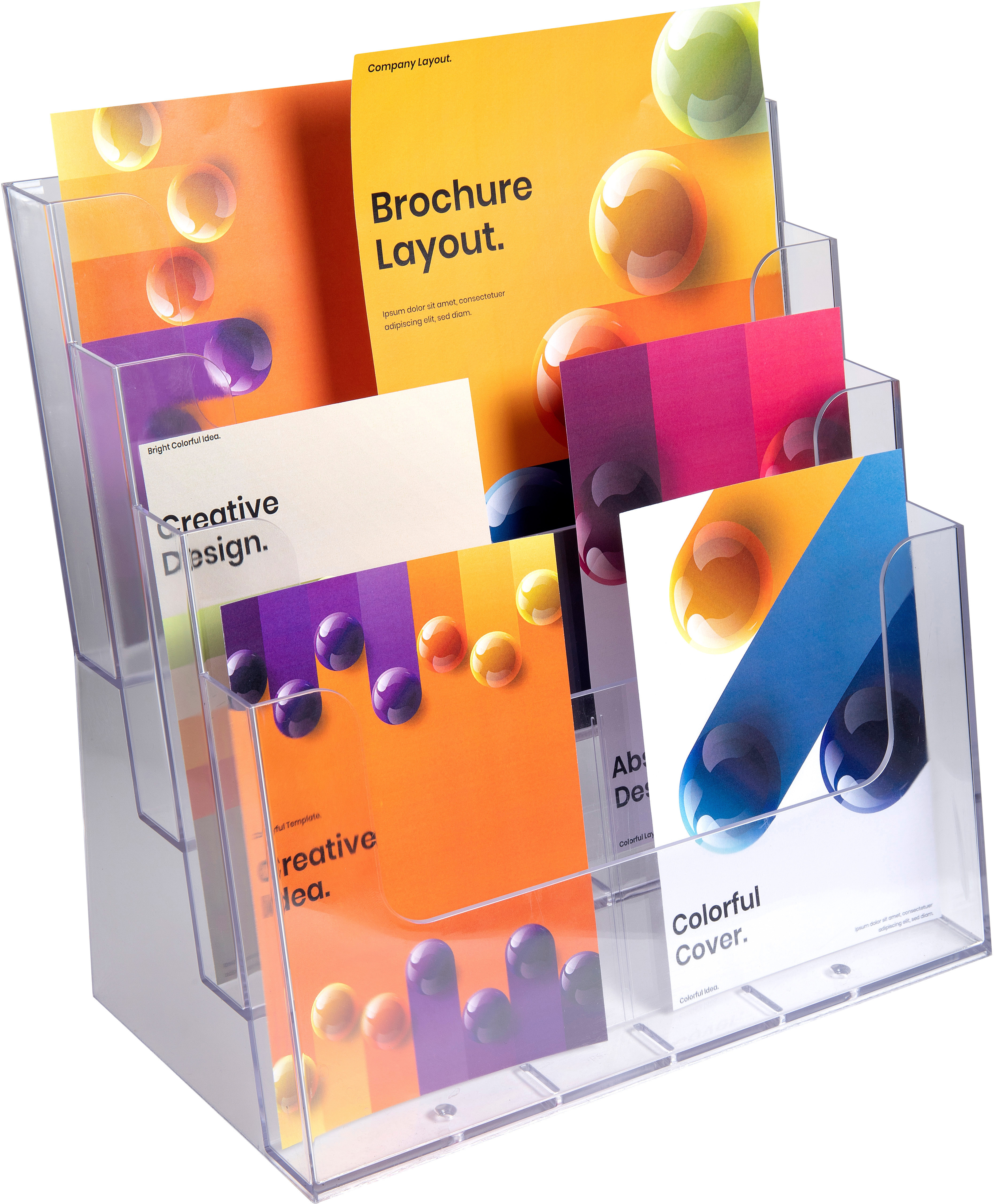 EXACOMPTA Porte-brochures Multi format 74258D transparent transparent