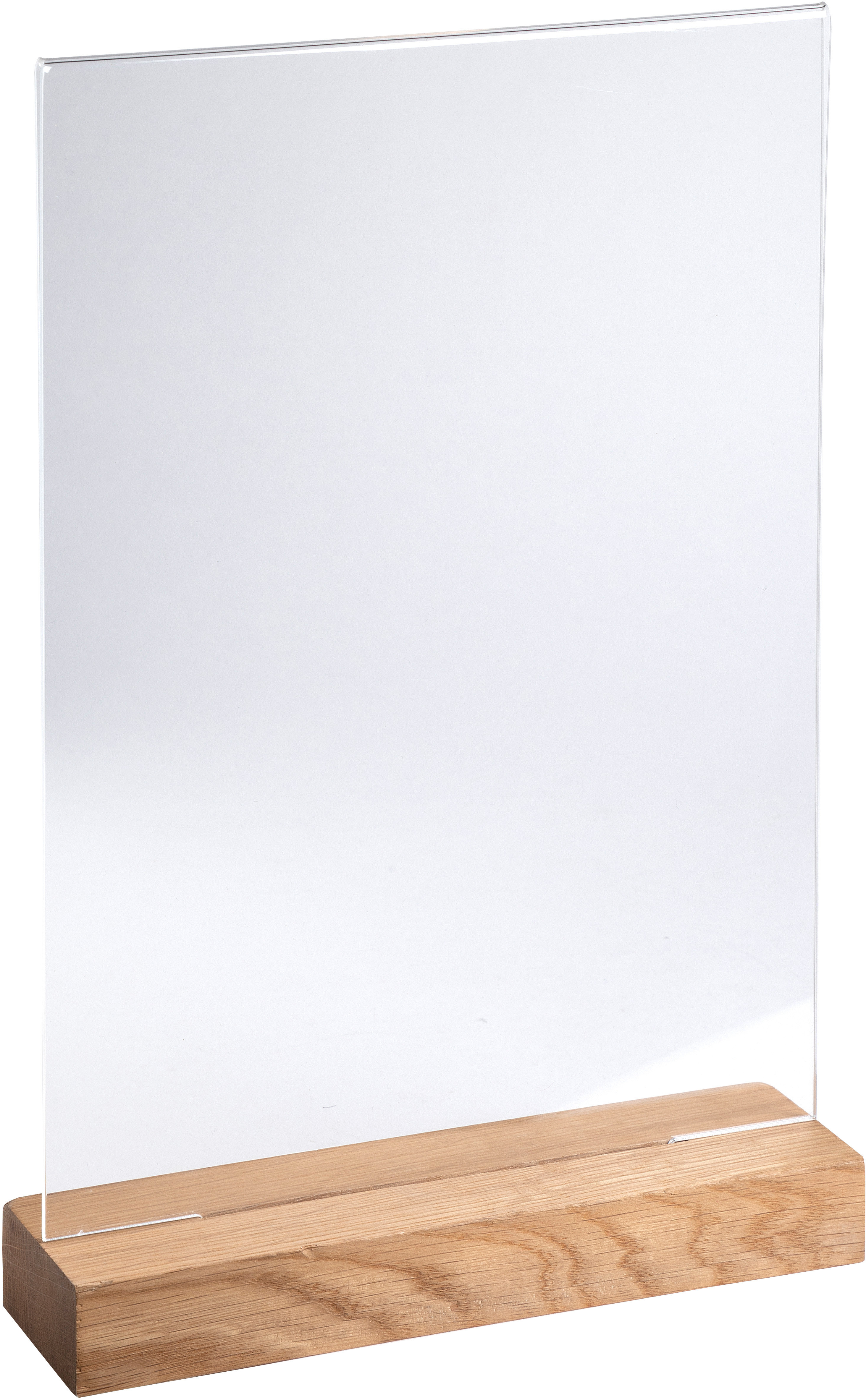 EXACOMPTA Présentoir de table A4 84258D transparent, bois haut