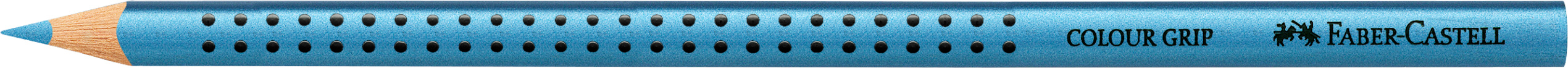 FABER-CASTELL Crayon de couleur Grip 112486 bleu metallic