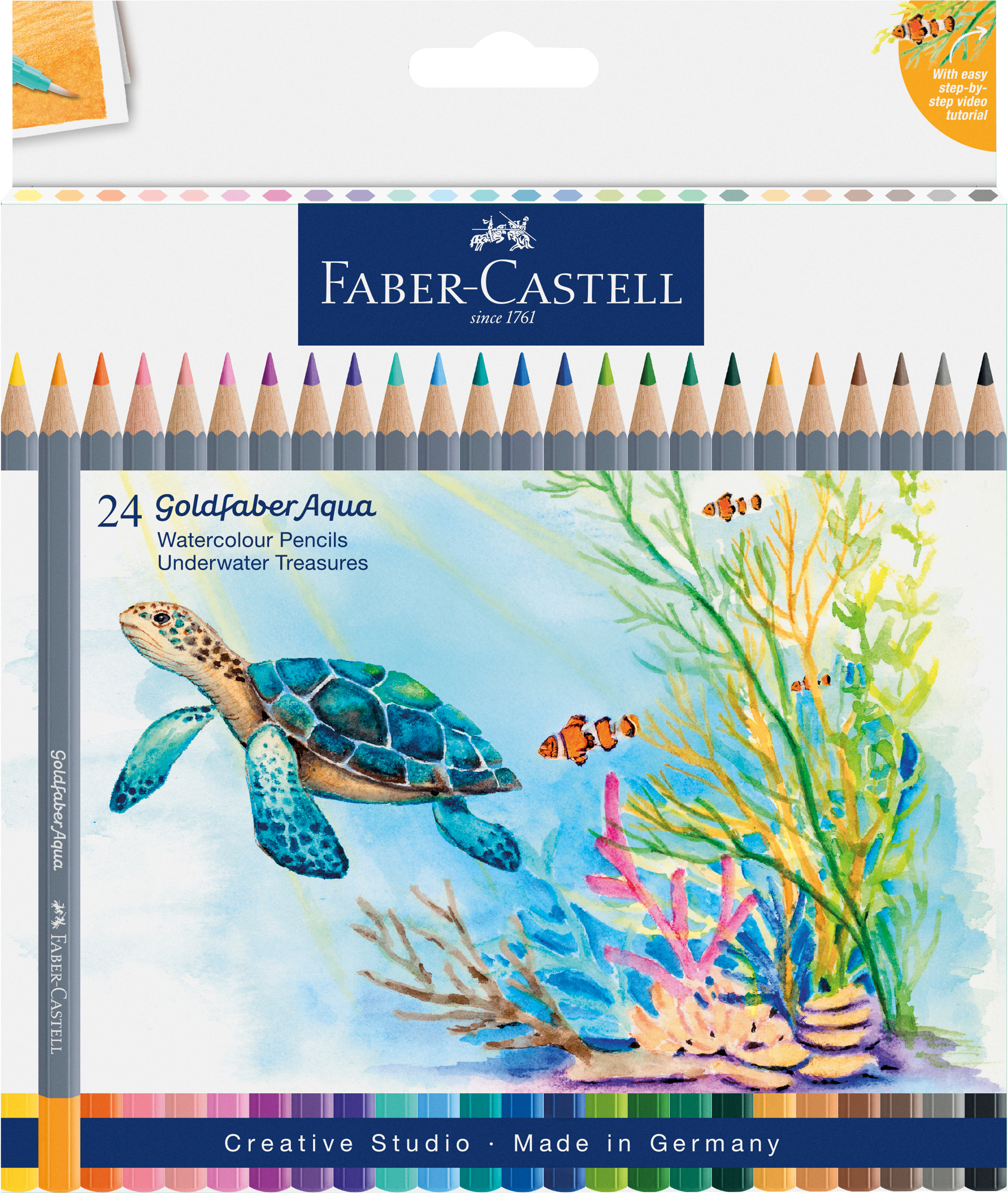photo FABER-CASTELL Crayons couleur GoldfaberAqua 114617 24 couleurs