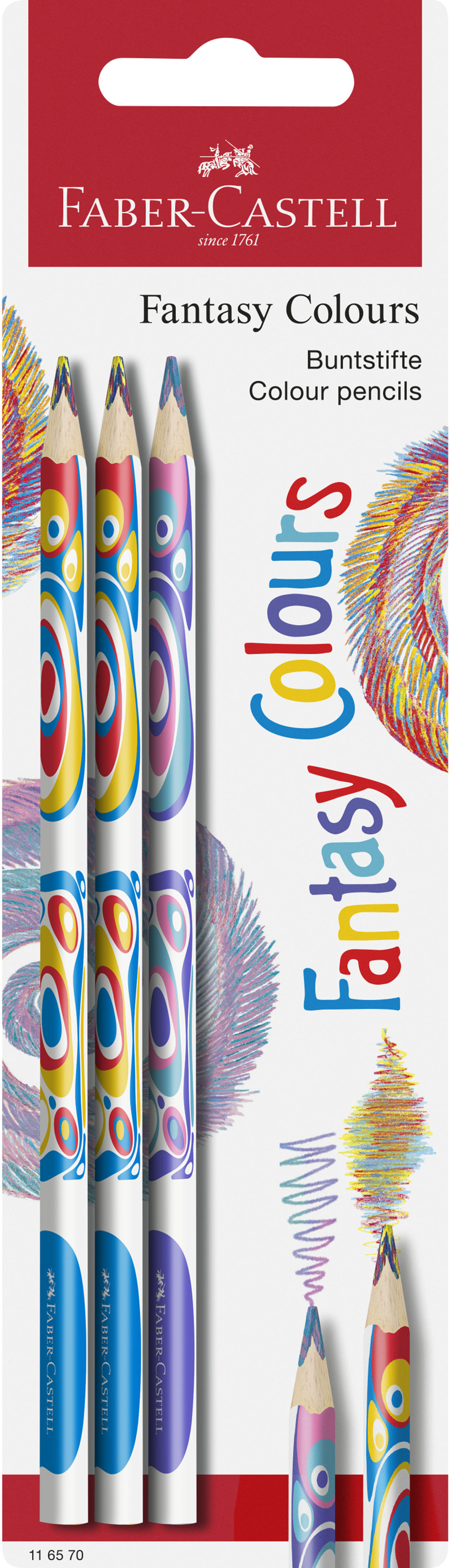 photo FABER-CASTELL Crayons couleur Fantasy Col. 116570 3 couleurs