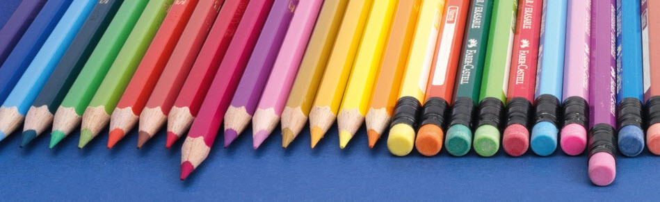 FABER-CASTELL Crayons de couleur gommables 116612 hexagonale, 12 couleurs