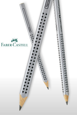 FABER-CASTELL Crayon graphite GRIP 2001 HB 117200 avec gomme