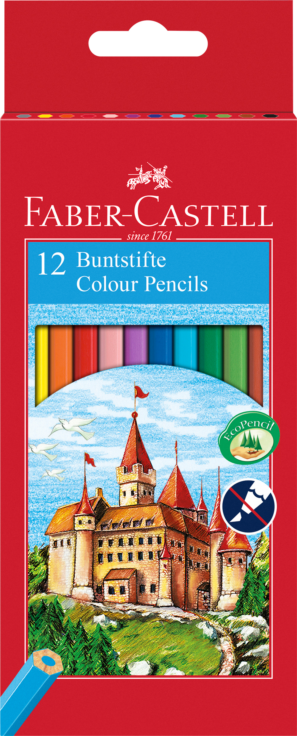 FABER-CASTELL Crayon de couleur Classic 120112 12 couleurs ass.