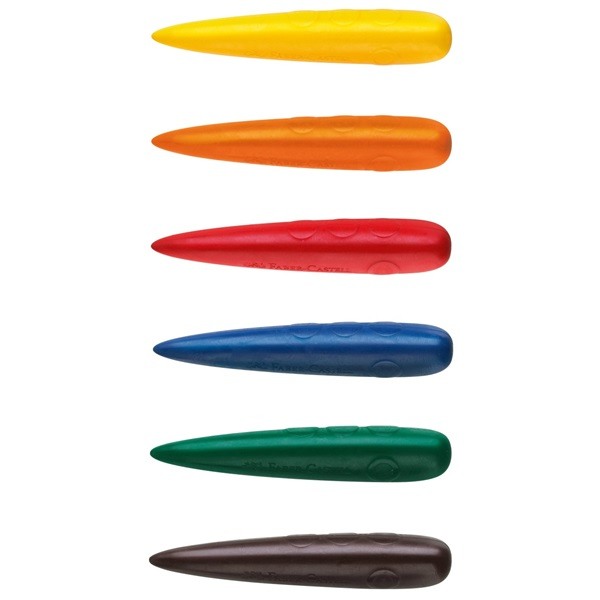 FABER-CASTELL Craie doigt 120404 6 couleurs Set