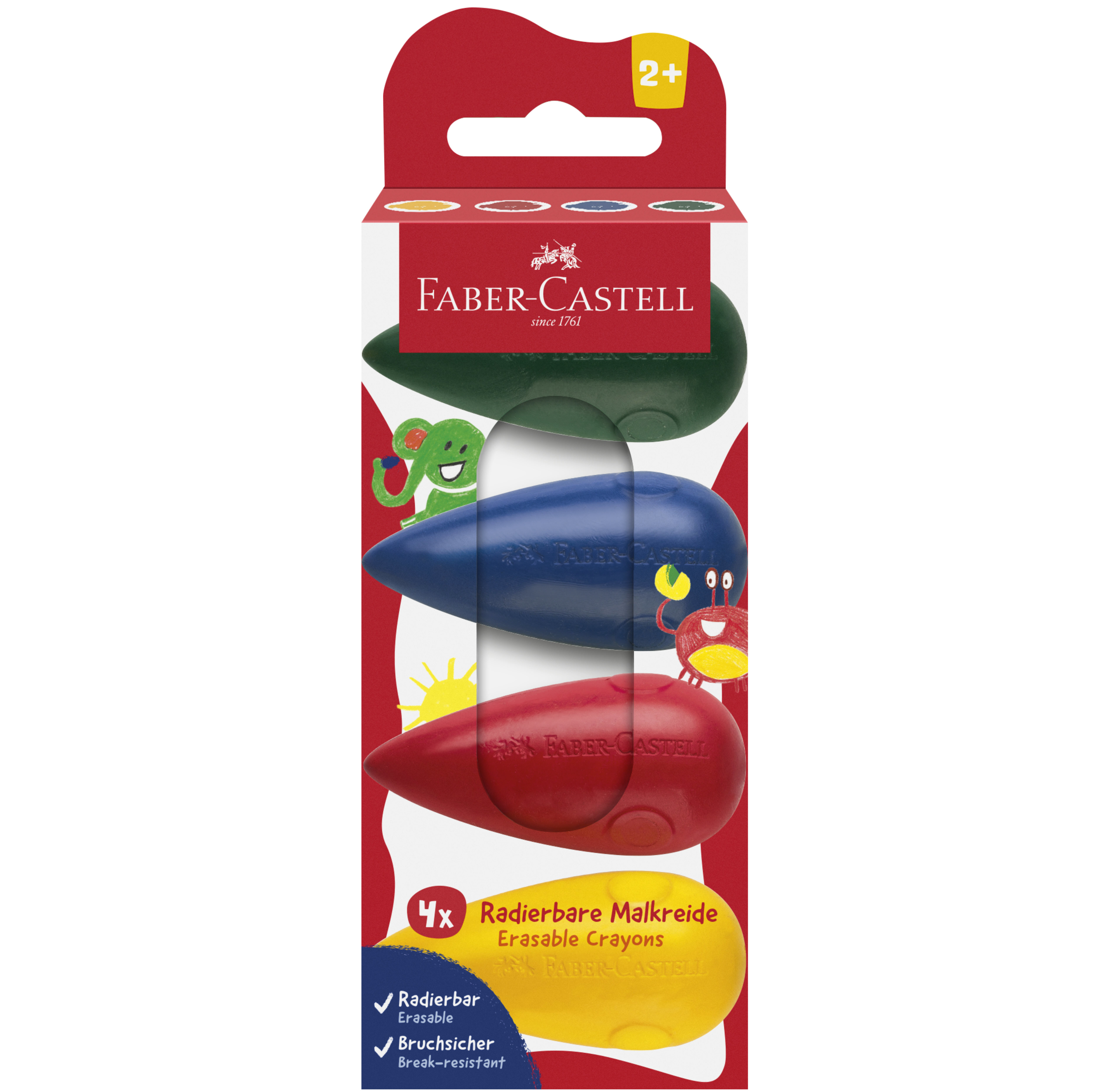 photo FABER-CASTELL Craie poire 120408 4 couleurs