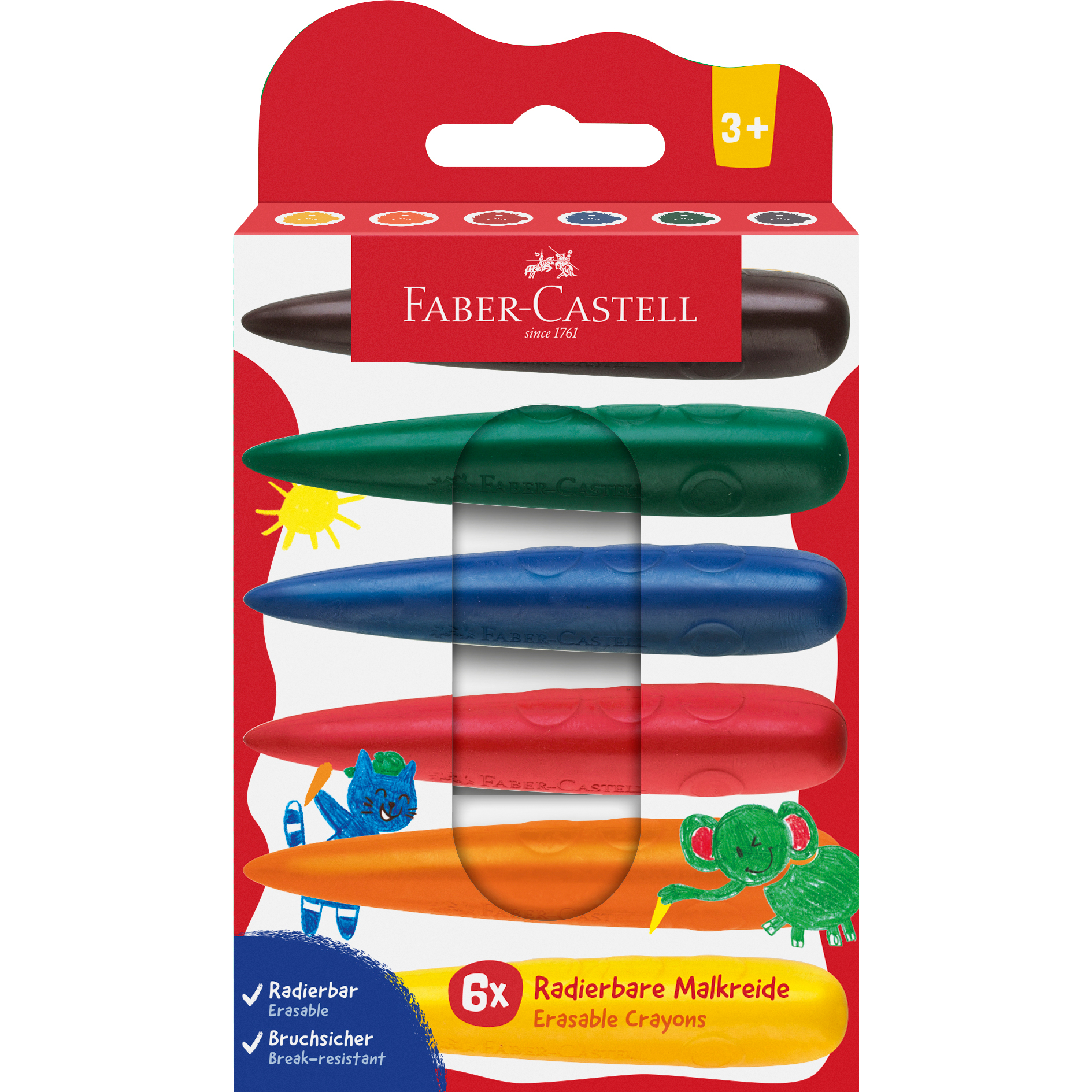 photo FABER-CASTELL Peinture au doigt 120409 6 couleurs