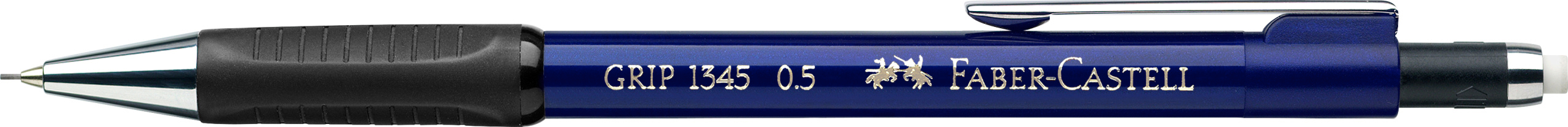 FABER-CASTELL Porte-mine GRIP 1345 134551 bleu, avec gomme 0.5mm