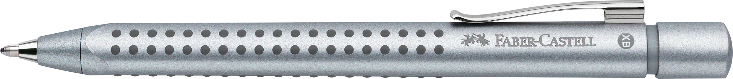 FABER CASTELL Kugelschreiber Grip 2011 M 0.7mm silber<br>