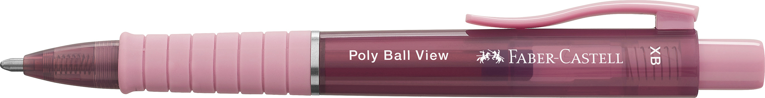 FABER-CASTELL Kugelschreiber Poly Ball View 145753 Rose shadows XB