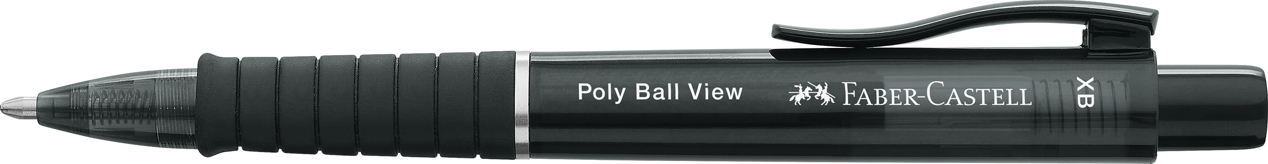 FABER-CASTELL Stylo à bille Poly Ball View 145755 Black XB Black XB