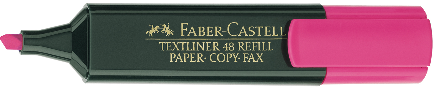 FABER-CASTELL Textmarker TL 48 1-5mm 154828 rose rose