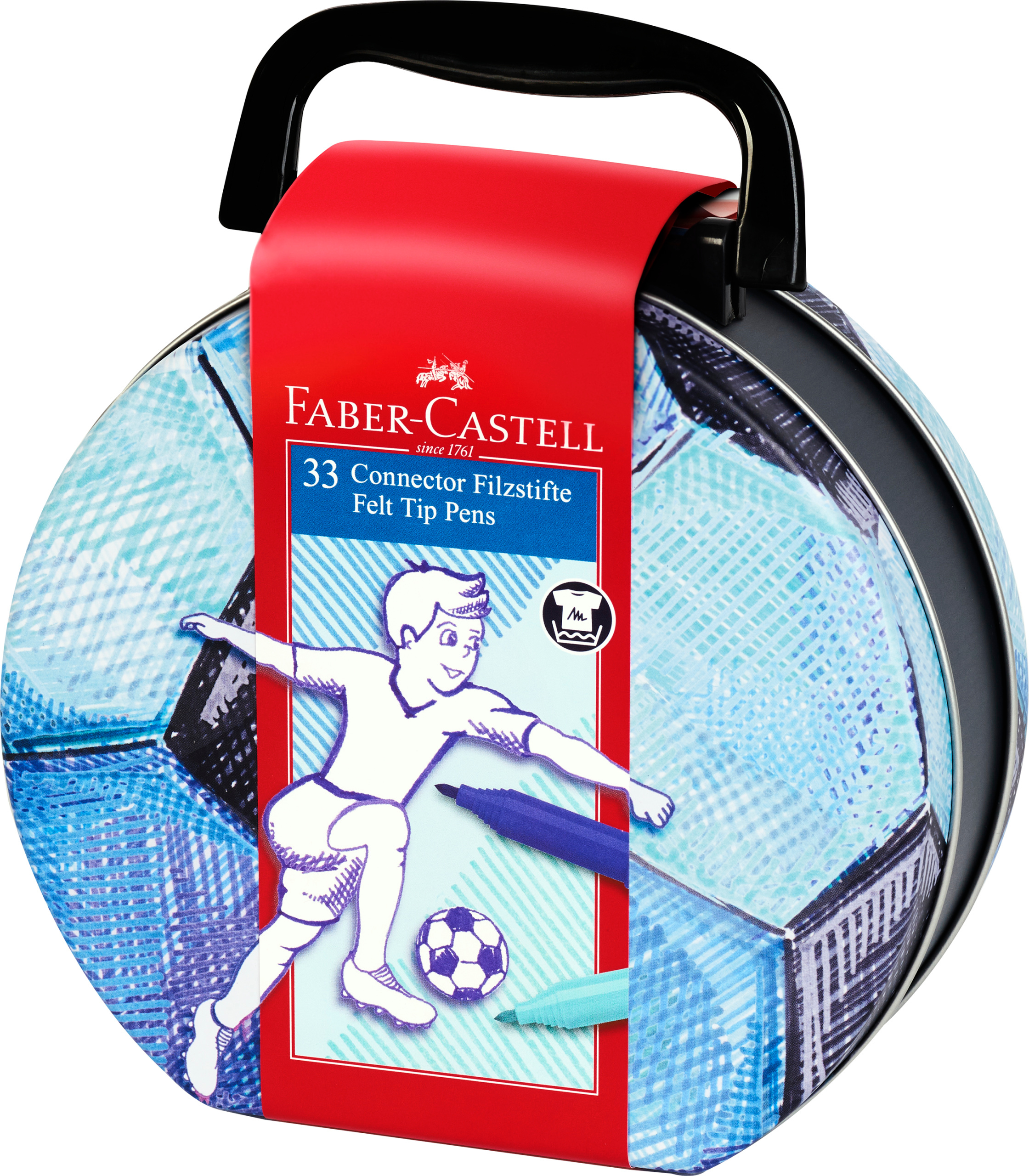 FABER-CASTELL Connector Feutres 155538 Boite de foot Boite de foot