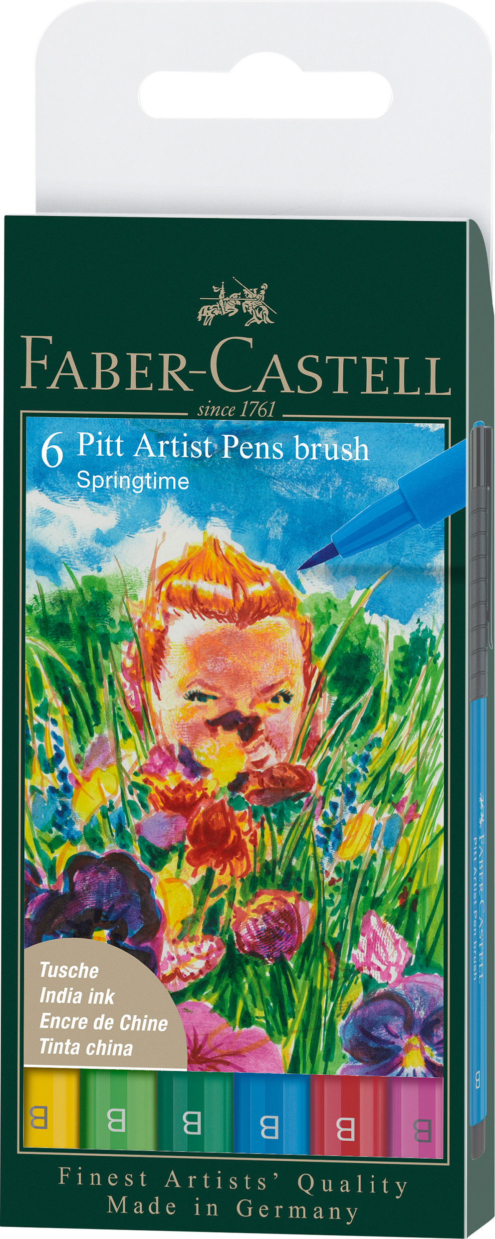FABER-CASTELL Artist Pen Ink Pen 167177 Springtime 6 pcs.