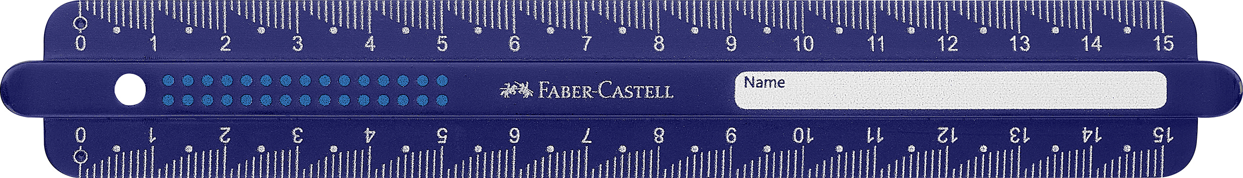 FABER-CASTELL Règle 15cm 172115 Dots, incassable