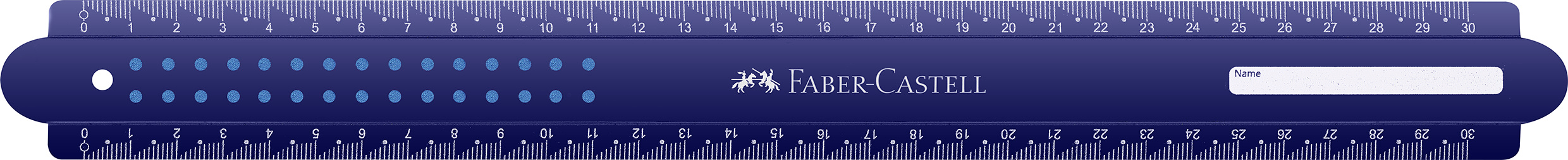 FABER-CASTELL Règle 30cm 172130 Dots, incassable