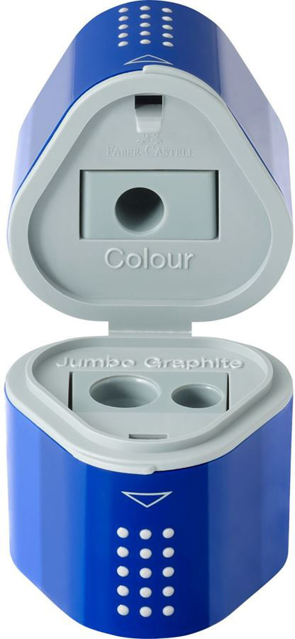 FABER-CASTELL Taille-crayon Grip 2001 183801 bleu/muron 10 pcs.