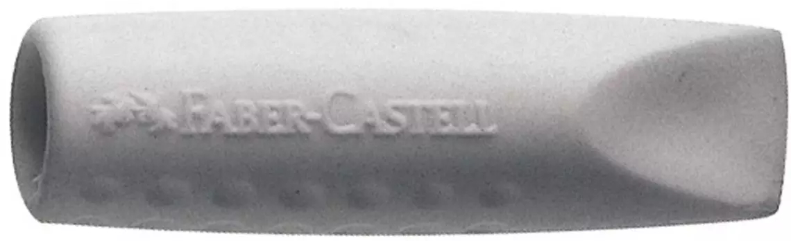 FABER-CASTELL Gomme capuchon GRIP 2001 187000 gris, 10x10x40mm 2 pièces gris, 10x10x40mm 2 pièces