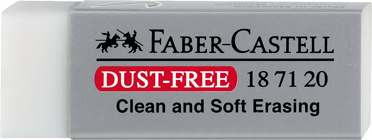 FABER-CASTELL Comme à effac. Dust-Free 187120 transparent transparent