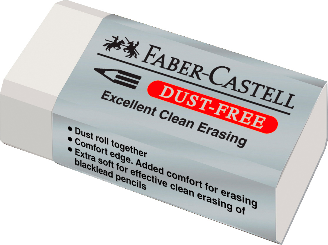 FABER-CASTELL Gomme Dust-free 187130 blanc