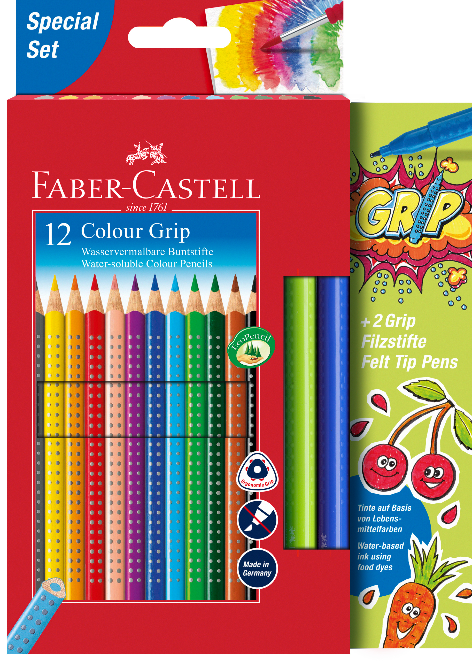 FABER-CASTELL Crayon de couleur Grip 201640 5 pcs. ass.
