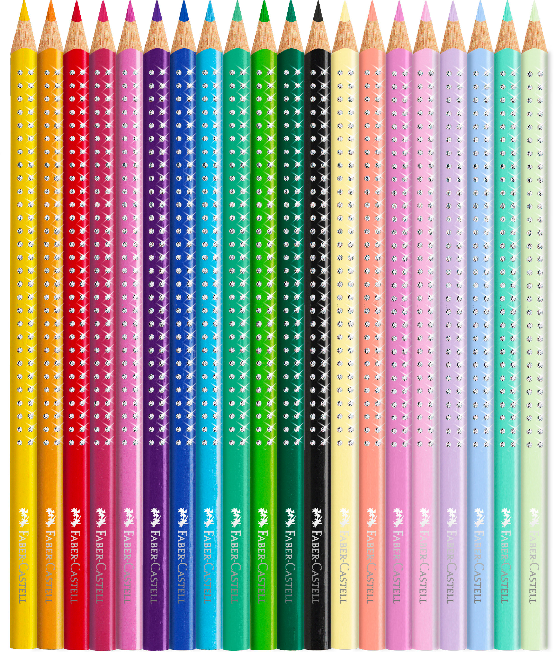 FABER-CASTELL Coffret crayons de couleur 201971 Farfalla scintillante 20 Stk.