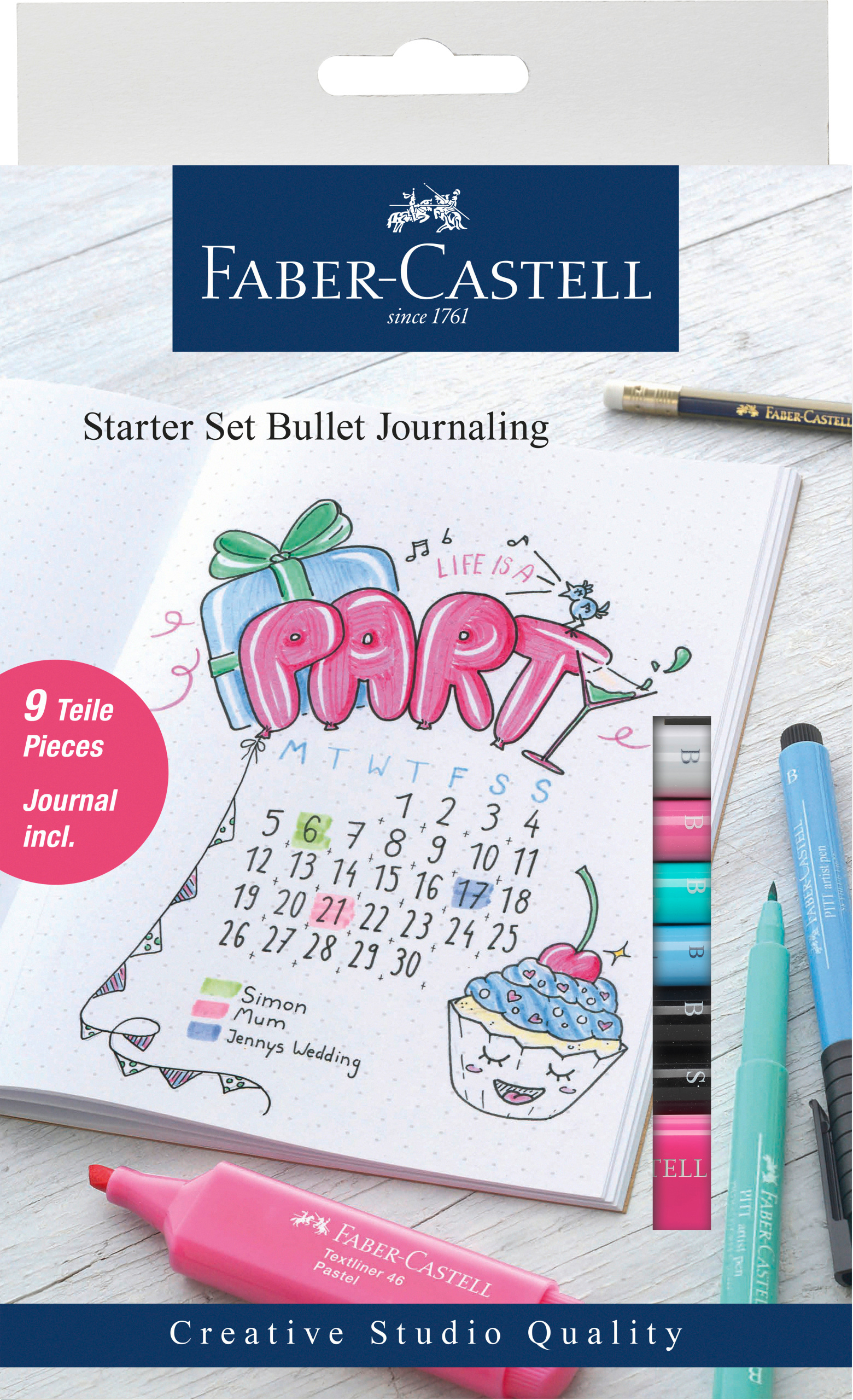 FABER-CASTELL PITT Artist Pen 267125 Starter Set Bullet Journaling Starter Set Bullet Journaling