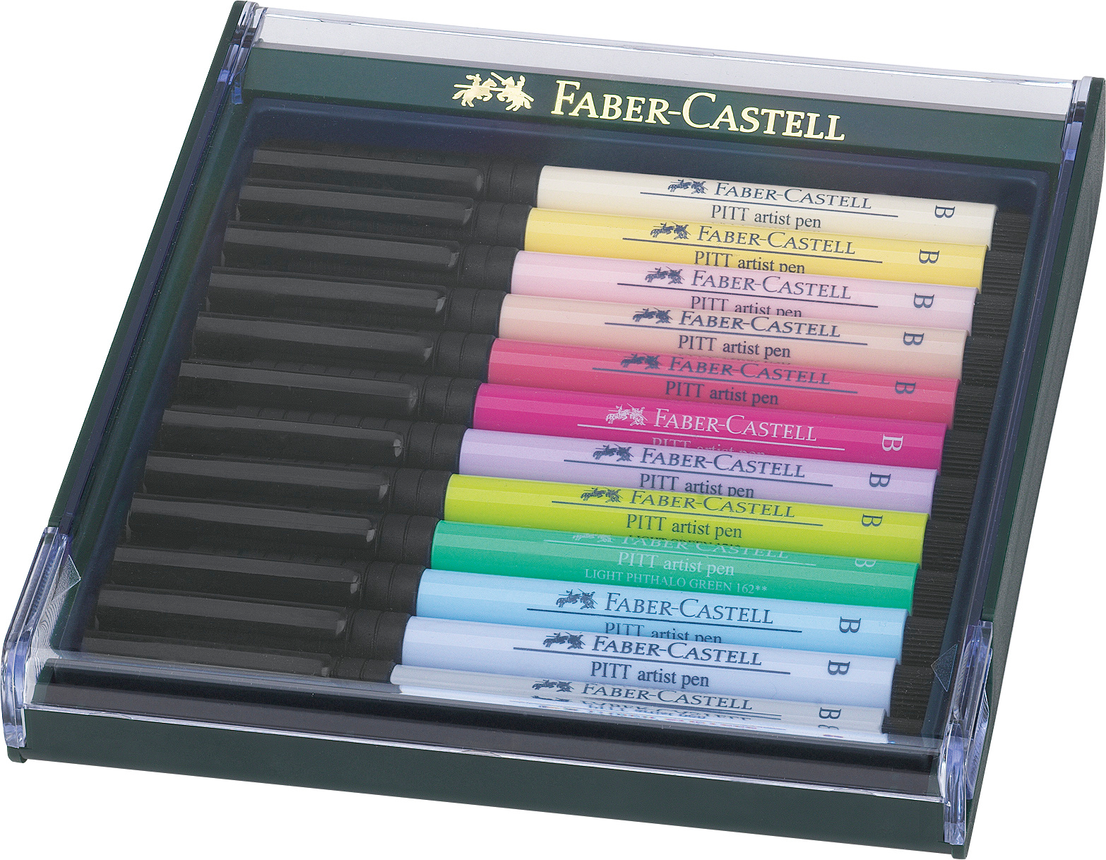 FABER-CASTELL Pitt Artist Pen Set 267420 pastelltöne, 12 pcs.
