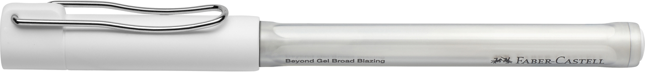 photo FABER-CASTELL Gelroller Beyond Broad 1mm 348801 Blazing blanc