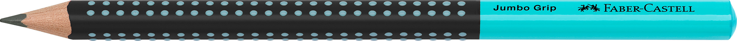 FABER-CASTELL Crayon Jumbo Grip 511912 Two Tone noir/turquoise