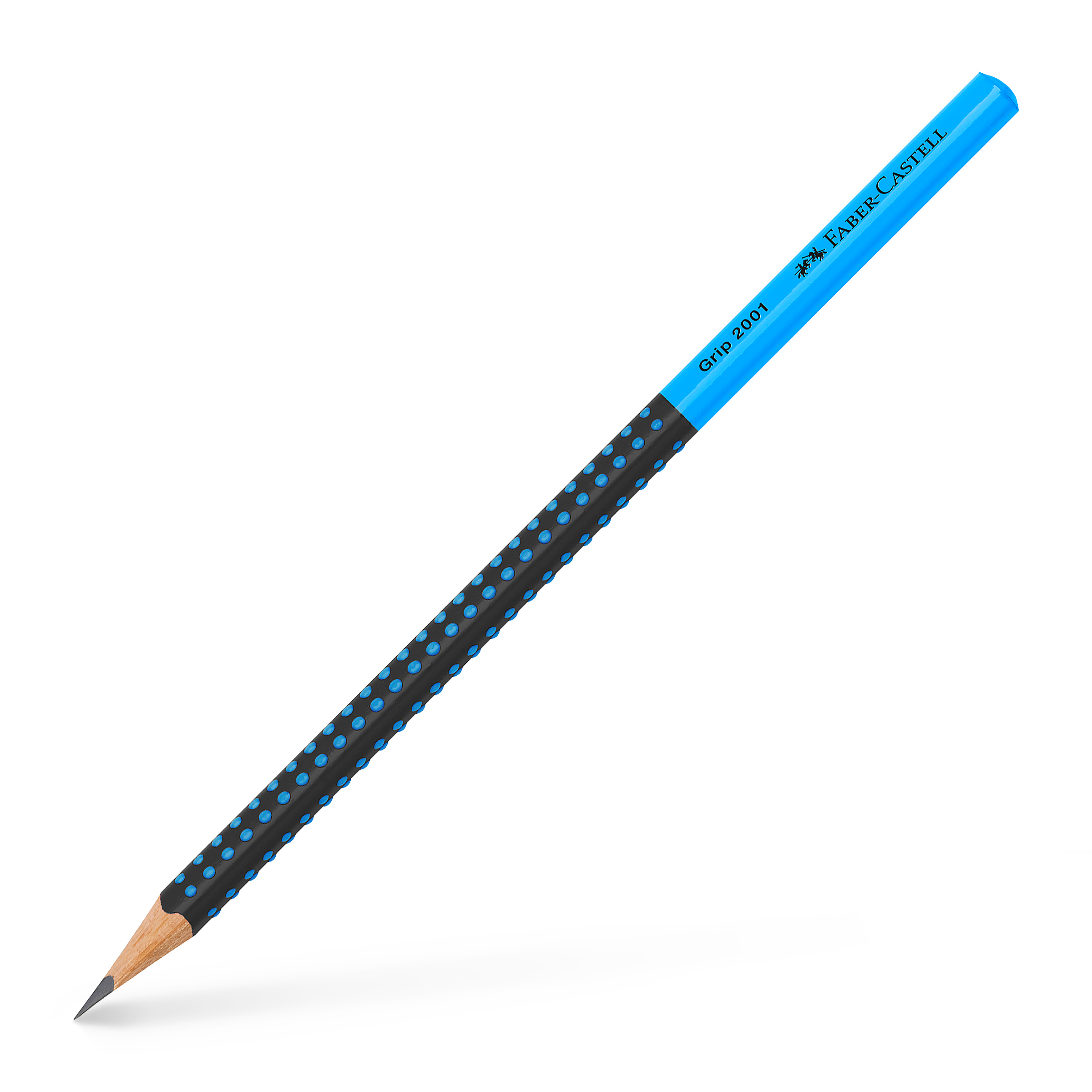 FABER-CASTELL Crayon Grip 2001 517010 Two Tone noir/bleu