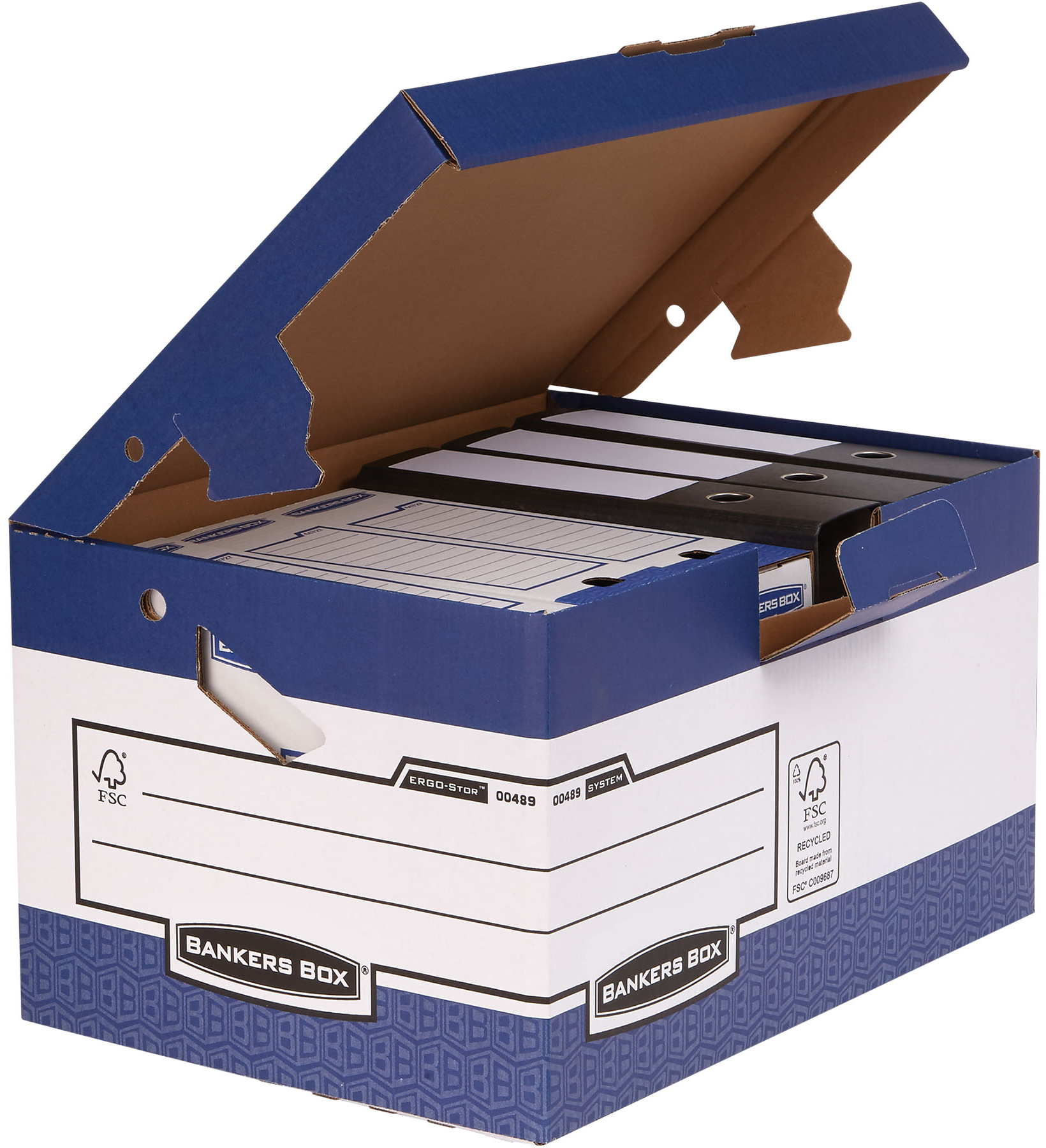 photo FELLOWES BankersBox Maxi 0048901 blanc/bleu 378x301x560mm