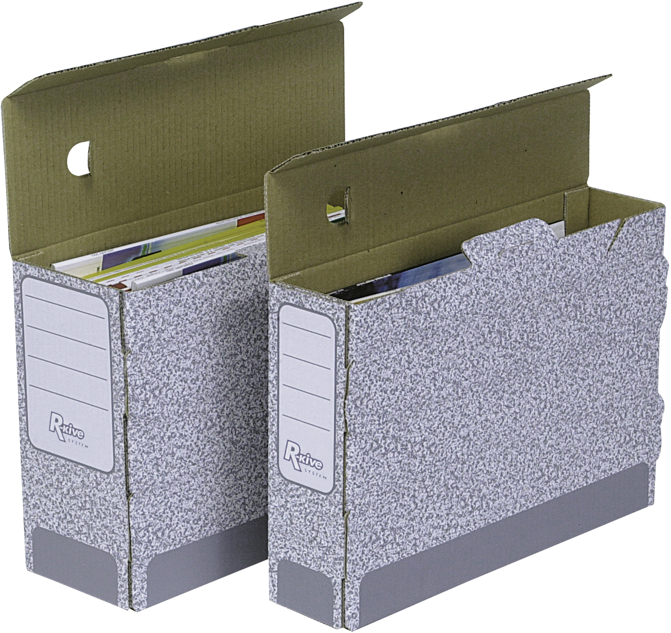 FELLOWES R-Kive boîte d'archives 1080001 gris/blanc 26x8x31.5cm