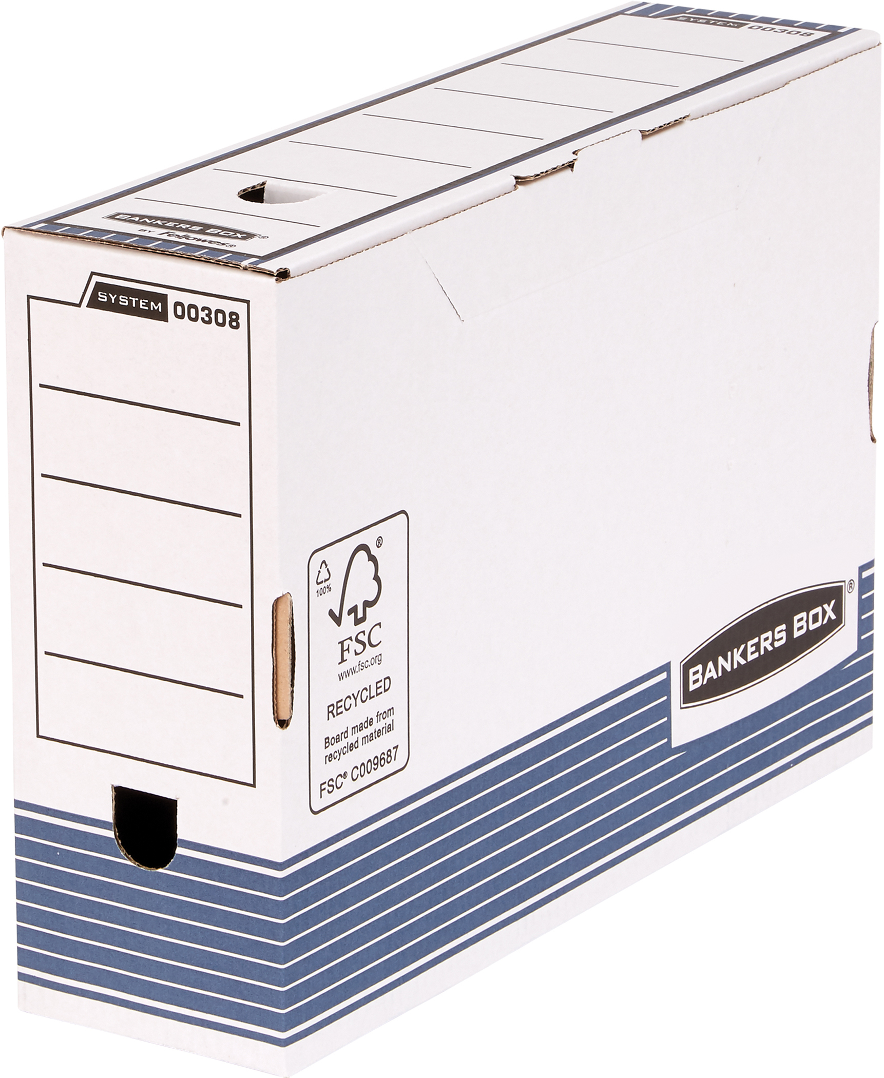 photo FELLOWES BankersBox 30801 blanc/bleu 366x103x258mm