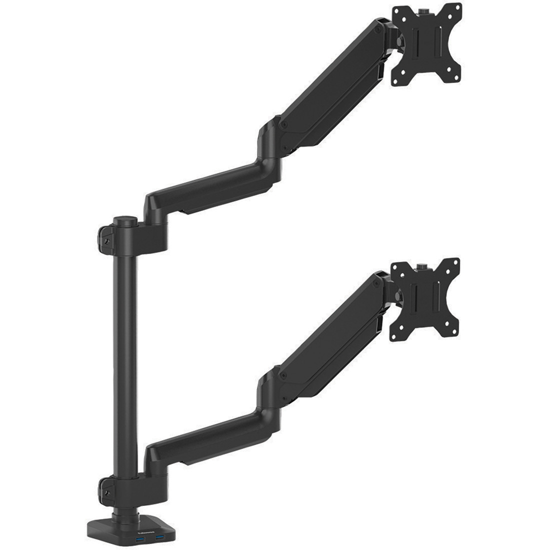 FELLOWES Platinum Series 8043401 dual stacking arms black