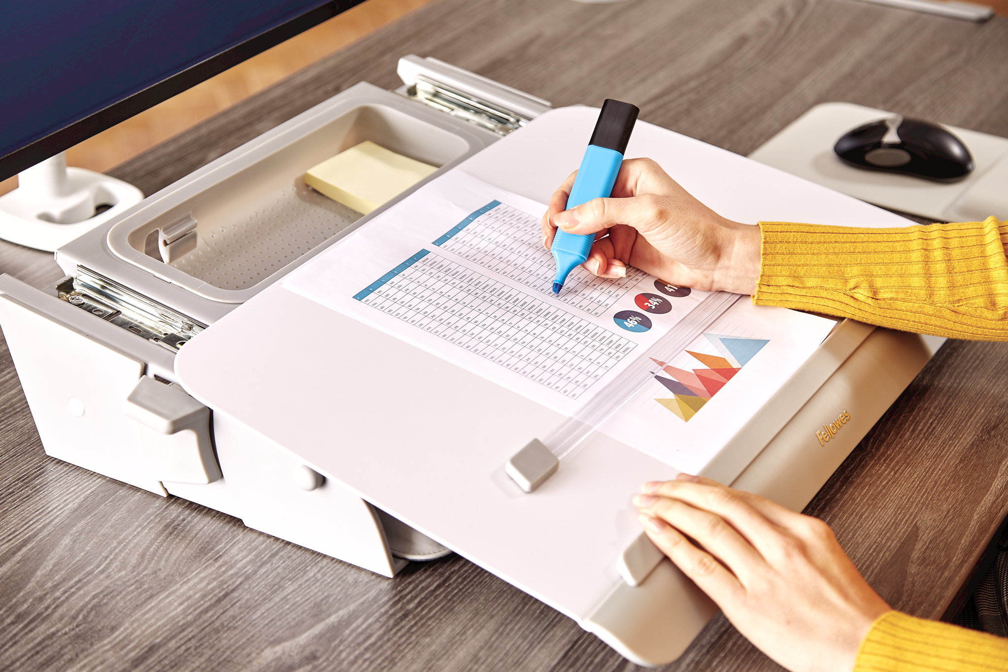 photo FELLOWES Porte-documents Hana 8065801 blanc